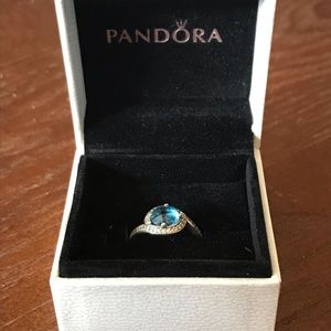 Retired Blue Topaz Pandora Ring